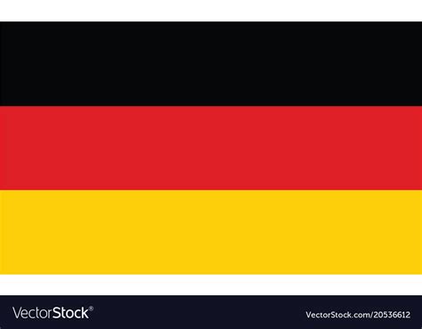 Germany Flag Official Colors And Proportion Vector Image