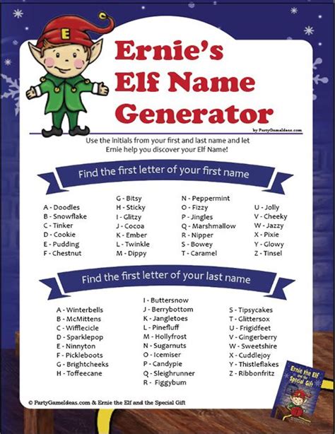 Whats Your Elf Name Fun Elf Name Generator Elf Name Generator