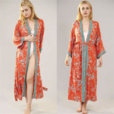 Moulin Rouge Long Kimono In Organic Bamboo By Verrykerry On Etsy Https Etsy Com Listing