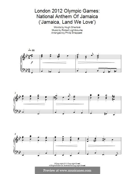 National Anthem Of Jamaica Jamaica Land We Love By R Lightbourne