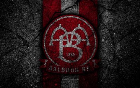 ✓ free for commercial use ✓ high quality images. Indir duvar kağıdı FC Aalborg, 4k, logo, Danimarka Ilk ...