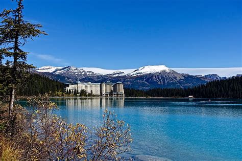 Free Photo Lake Louise Canada Mountains Glacier Reflection