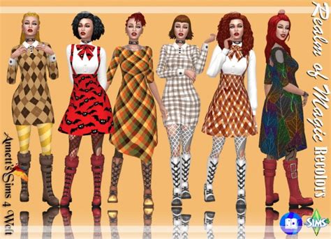 Annett`s Sims 4 Welt Realm Of Magic Dresses Recolors • Sims 4 Downloads