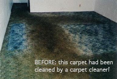 If you are still not happy with your carpet, you can try dyeing it using a reliable carpet dye repair kit, or replace the affected spot. Carpet Dyeing: Color Your Carpet® : Before and After ...