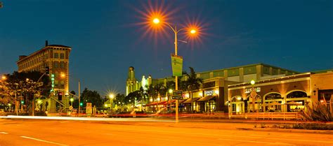 Night Scene Culver City Los Angeles Photograph By Panoramic Images