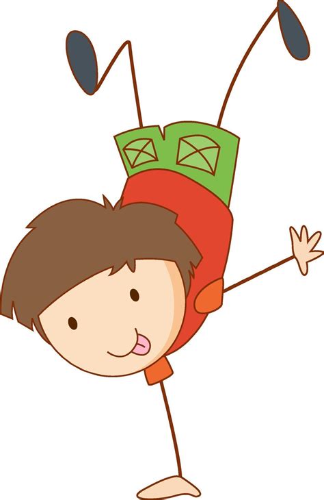 A boy cartoon character in hand drawn doodle style isolated 2355579 Vector Art at Vecteezy