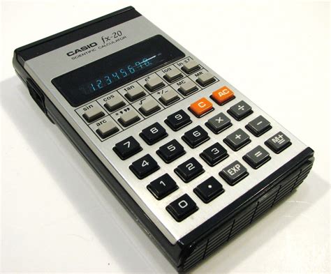 Vintage Half Zeros Scientific Calculator Casio fx-20 + Case - Works ...