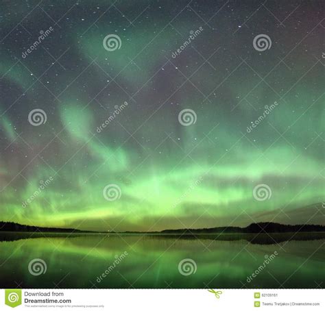 Northern Lights At Night Stock Image Image Of Northern 62109161