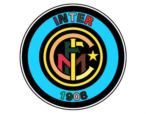 A inter de milão terá novo logo e escudo. Dibujo de Escudo del Inter de Milán pintado por en Dibujos ...