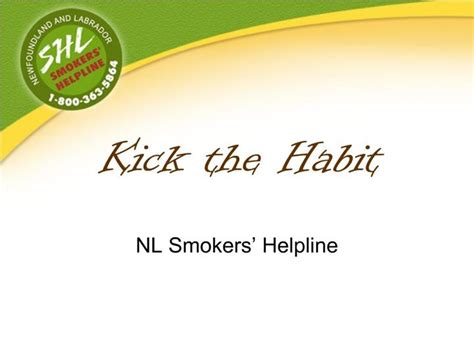 ppt kick the habit powerpoint presentation free download id 759128