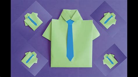 How To Make Easy Paper Origami Shirt Diy Tutorial Youtube