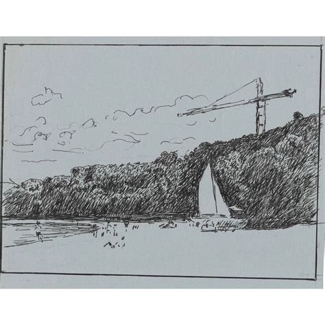 Caribbean Beach Scene With Sailboats on Bay Drawing by Hayward Cirker ...