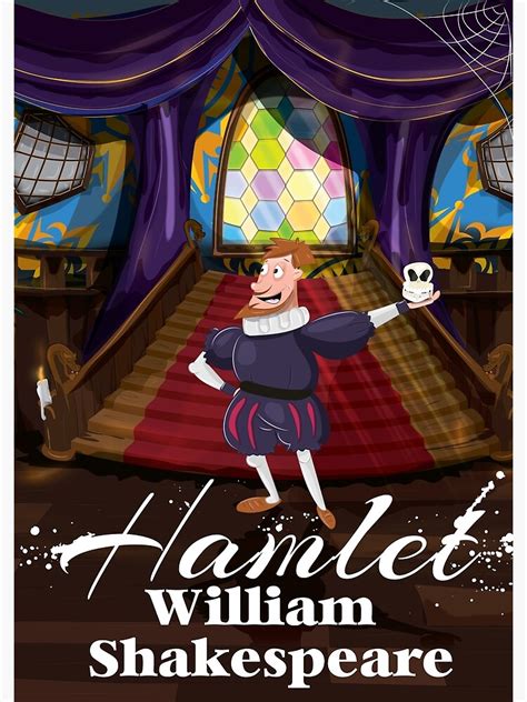 Hamlet By William Shakespeare Cartoon Canvas Print For Sale By