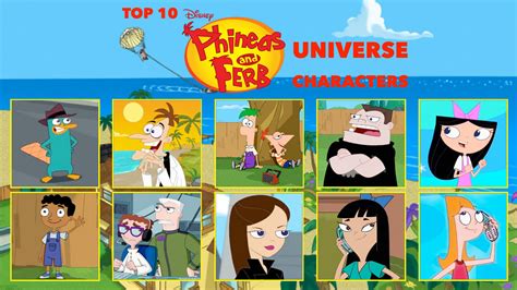 My Top 10 Phineas And Ferb Characters By Darkdiddykong On Deviantart