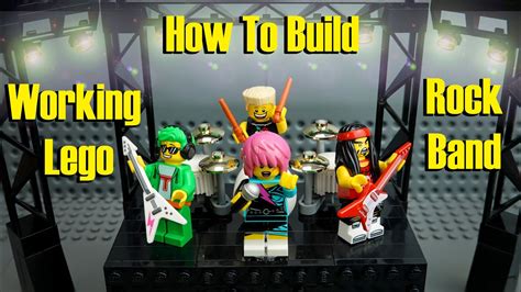 How To Build A Working Lego Rock Band With Moving Minifigures Youtube