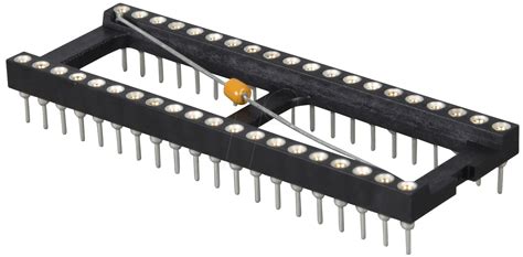 gs ko 40p ic socket 40 pin with blocking capacitor at reichelt elektronik