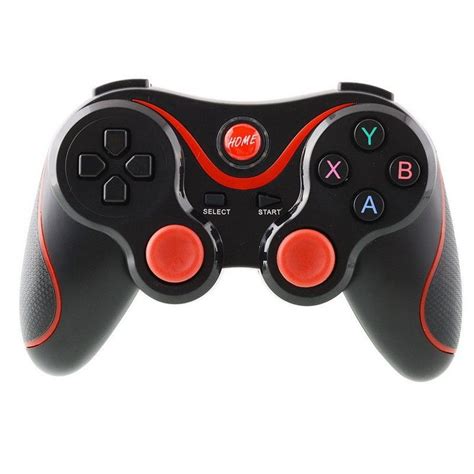 T3 Wireless Bluetooth Game Gamepad Controller Joystick Blackred For