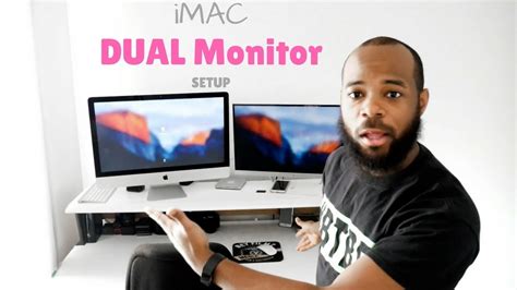 Imac Dual Monitor Setup Youtube
