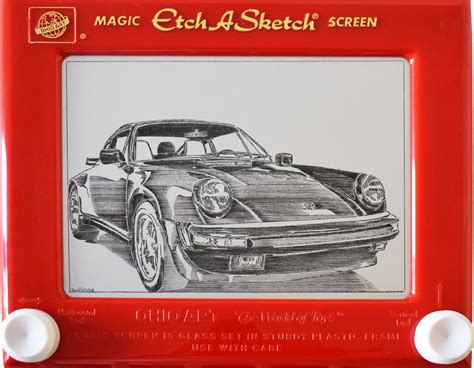 1987 930 Turbo Etch A Sketch Art Rporsche