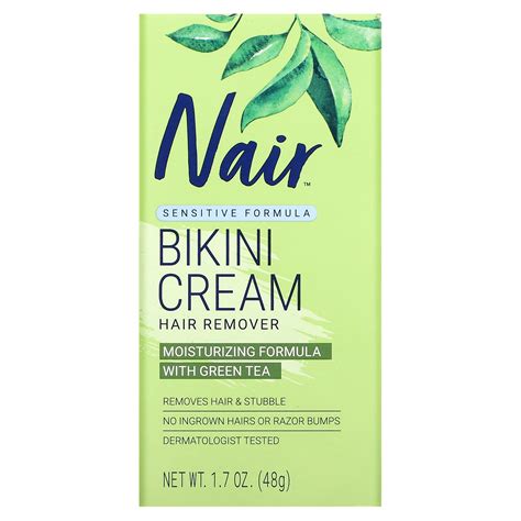 nair hair remover bikini cream sensitive formula 1 7 oz 48 g