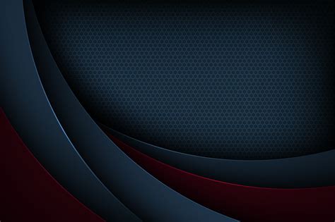 Dark Blue And Red Cut Paper Curve Background 680601 Vector Art At Vecteezy