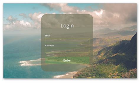 How To Create Transparent Login Form Using Html And Css Html Form Riset