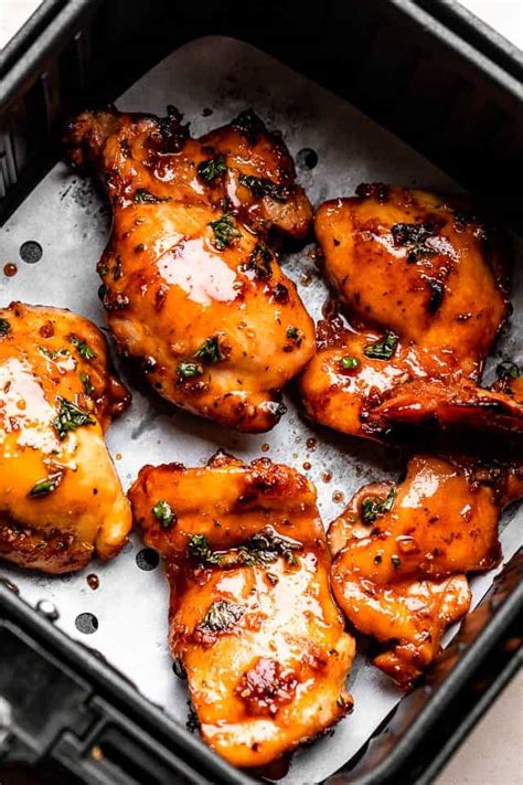 Crispy Asian Glazed Air Fryer Chicken Thighs Diethood
