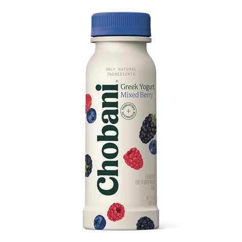 Chobani Greek Yogurt Drink With Probiotics Mixed Berry 7oz Garden Grocer