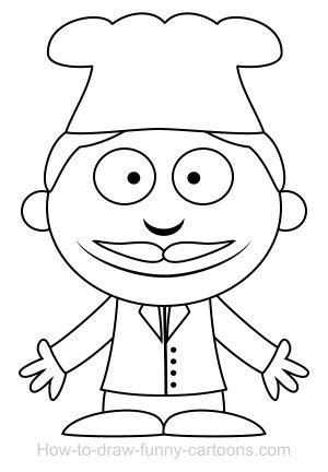 Cartoon chef free stock images. Drawing a chef cartoon