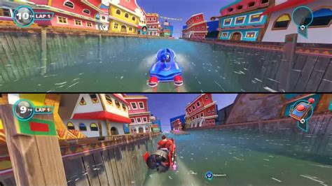 Sonic And All Stars Racing Transformed Gameplay 2 Player Split Screen