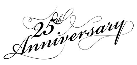 25 Year Wedding Anniversary Clipart Best