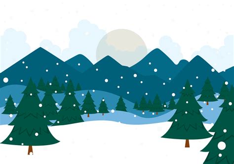 Snow Winter Christmas Landscape Snowy Forest Png Download 1400980