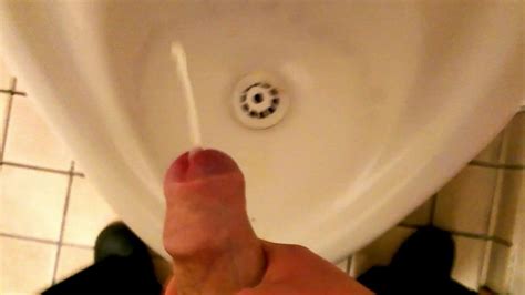 cumshot in public toilet urinal xhamster