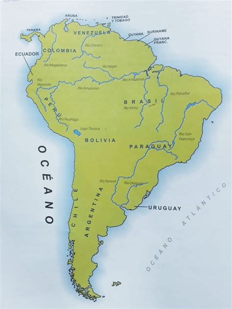 Estadísticas de américa del sur. Mapa hidrográfico de América del Sur - Ríos, lagos y mares ...
