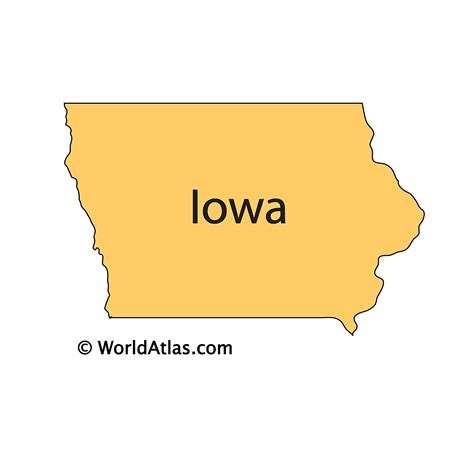 Iowa Maps And Facts World Atlas