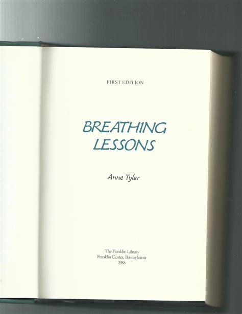 breathing lessons de anne tyler illust by lane smith as new hardcover 1988 1st edition