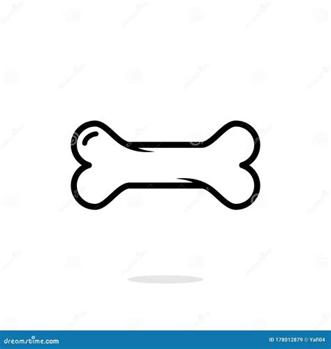 Dog Bone Icon Vector Illustration Of Dog Bone Isolated On White