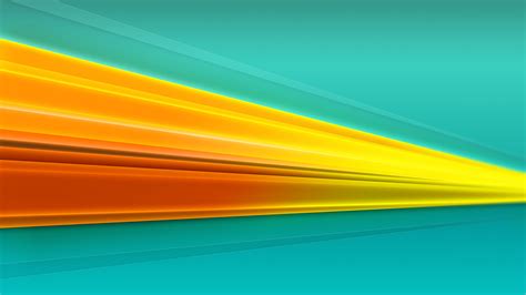 Stripes Lines Digital Art Abstract Orange Turquoise Turquoise