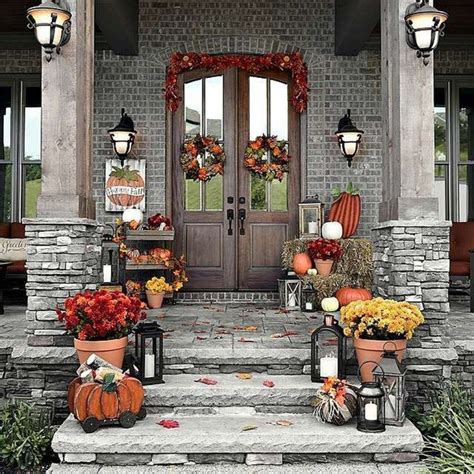 Easy But Creative Fall Porch Decorating Ideas30 Fall