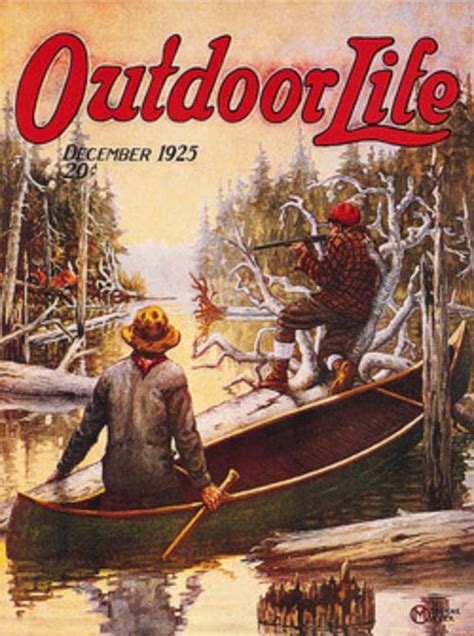 Classic Magazine Covers Streched On Canvas Outdoor Life