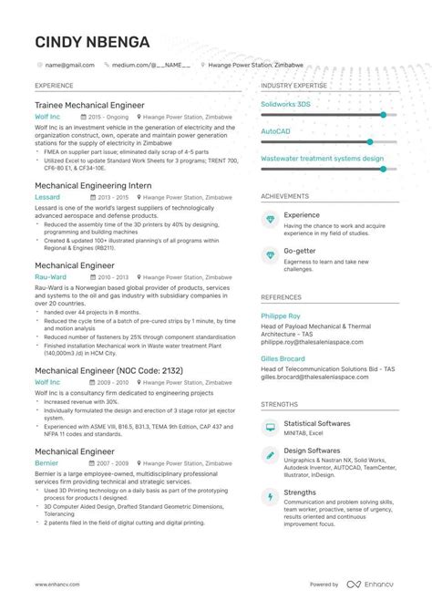 See the tips below to craft the perfect civil engineer cv. Design Engineer Resume Examples | Do's and Don'ts for 2020 ...