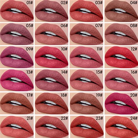 24 Pcskits Matte Lipstick Long Lasting Waterproof Velvet Lip Gloss