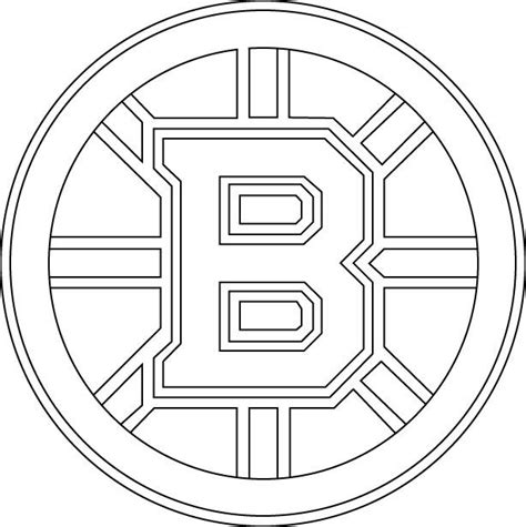 Boston Bruins Logo Outline Vector By Broken On