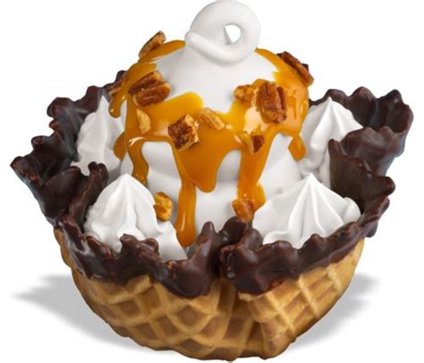 Dq Turtle Waffle Bowl Sundae A Delicious Combination Of Dq® Vanilla