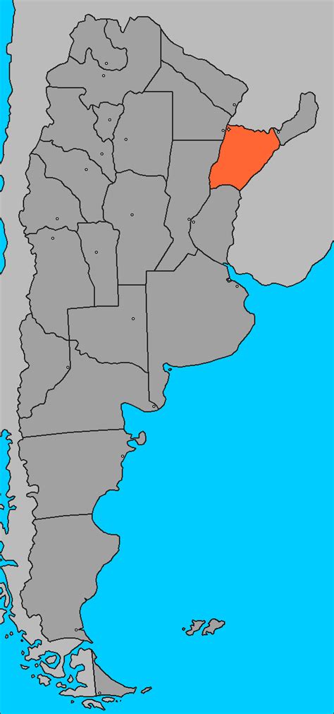 Mapa De La República Argentina Y La Provincia De Corrientes Norte