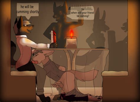 Rule Anthro Candle Canine Clothed Clothing Dialogue Fellatio Fox