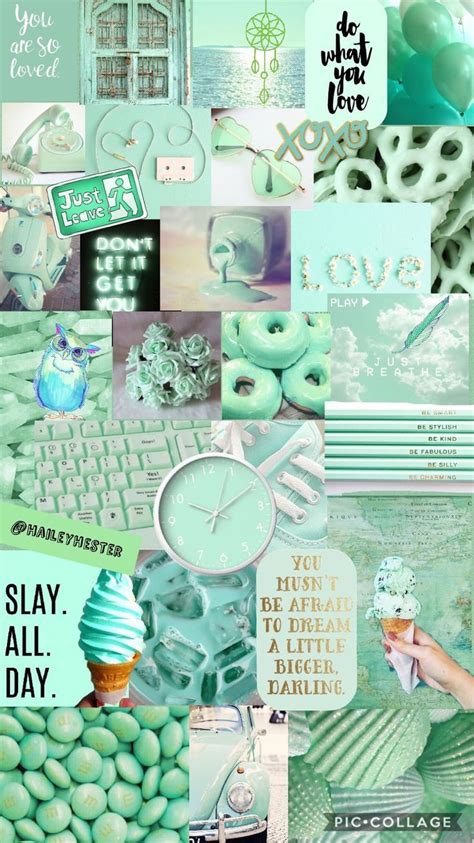 75 Pic Collage Icon Aesthetic Green