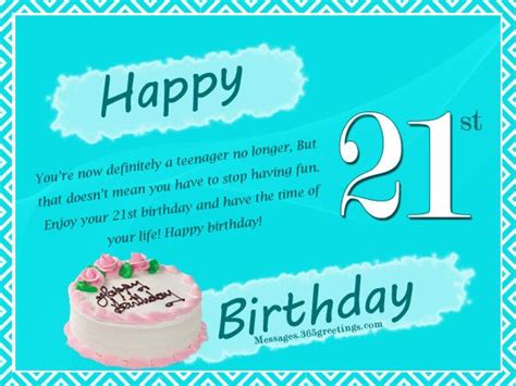 21st birthday comes once in a lifetime. 21st Birthday Wishes, Messages and Greetings | 21st ...