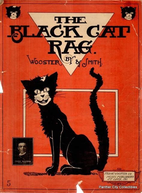 The Black Cat Rag Sheet Music 1905 Black Cat Black Cat Art