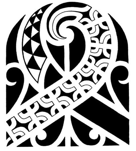 Polynesian Shoulder Tattoo Design With Marquesan Crosses Moray Eel And